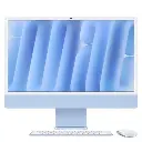 24" iMac with Retina 4.5K display: M4 chip, 16GB RAM, 256GB SSD with 8‑core CPU and 8‑core GPU, English Keyboard - Blue